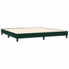 vidaXL Boxspring met matras fluweel donkergroen 200x200 cm