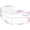 vidaXL Boxspring met matras en LED fluweel donkergroen 80x200 cm