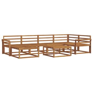 vidaXL Buiten bankenset 7 pcs Naturel Massief Acaciahout