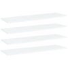 vidaXL Wandschappen 4 st 100x30x1,5 cm spaanplaat wit
