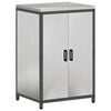 vidaXL Keukenopslag Kast HATTEM Zilverkleurig 60 x 50 x 92 cm Staal