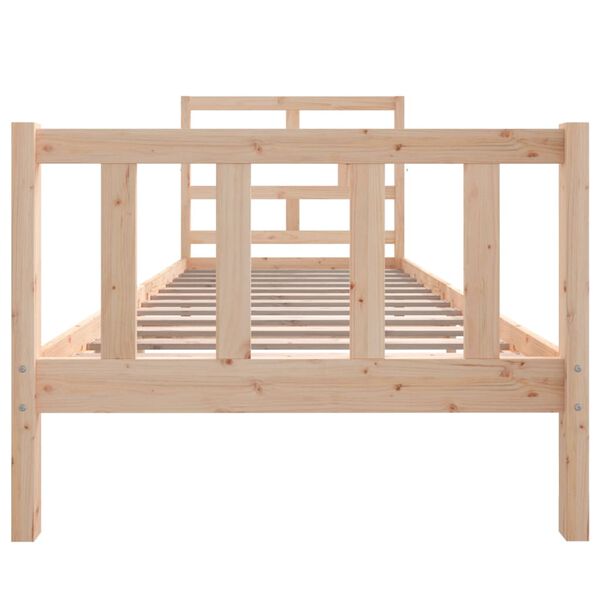vidaXL Bedframe massief grenenhout 90x190 cm