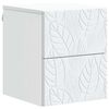 vidaXL Wandbeugel Bedkast Wit 34,5 x 33 x 40 cm Bewerkt hout