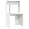 vidaXL Bureau Wit 91 x 50 x 149 cm Bewerkt hout