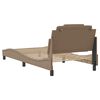 vidaXL Bedframe "Viana" zonder matras kunstleer cappuccinokleurig 100x200 cm