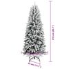 vidaXL Kunstkerstboom met 300 LED met standaard Wit 78 x 78 x 210 cm
