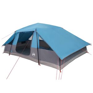 vidaXL Gezinstent met regenzeil waterdicht 10-persoons Blauw