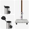vidaXL Parasolvoet Grijs 45 x 45 x 45 cm Graniet