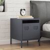 vidaXL Nachtkastje 35x39x43,5 cm staal antracietkleurig