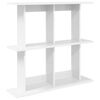 vidaXL Wandplank Muurmontage Wit 80 x 20 x 75 cm Bewerkt hout