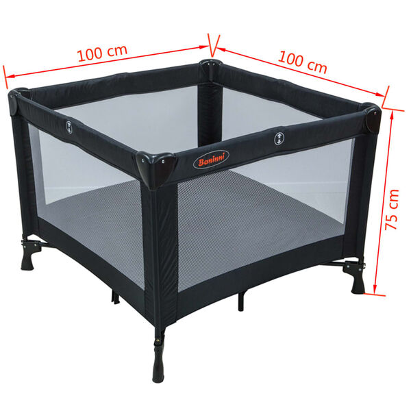 Baninni Reiswieg + babybox set Nido Piazza zwart BNBT011-BK