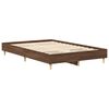 vidaXL Bedframe zonder matras 135x190 cm spaanplaat bruin eiken