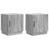 vidaXL Nachtkastje 2 pcs Grijs Sonoma 43 x 34,5 x 47 cm Bewerkt hout