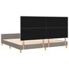vidaXL Bedframe met hoofdeinde Taupe 200 x 200 cm Stof