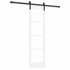 vidaXL Schuifdeur ORKDAL Wit en zwart 61 x 198,5 cm