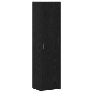 vidaXL Hoge kast Zwart Eiken 45 x 42,5 x 185 cm