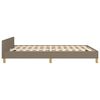 vidaXL Bedframe zonder matras stof taupe 140x190 cm