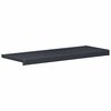 vidaXL Raamsokkel Antraciet met houten nerf 100 x 35 x 4,5 cm PVC
