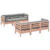 vidaXL 7-delige Loungeset met kussens massief douglas vurenhout