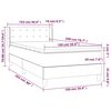 vidaXL Boxspring met matras kunstleer wit 100x200 cm