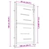 vidaXL Tuinpoort 100x175 cm roestvrij staal