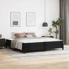 vidaXL Bedframe met matras Zwart 200 x 200 cm Stof