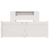 vidaXL Bed met boekenkast zonder matras grenenhout wit 120x190 cm