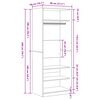 vidaXL Kledingkast Artisan Eiken 80 x 50 x 200 cm Bewerkt hout