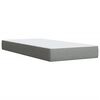 vidaXL Boxspring met matras stof lichtgrijs 80x200 cm
