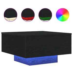 vidaXL Zwart eiken 55 x 55 x 31 cm Bewerkt hout