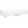 vidaXL Wandschappen zwevend 4 st 60x23,5x3,8 cm MDF wit
