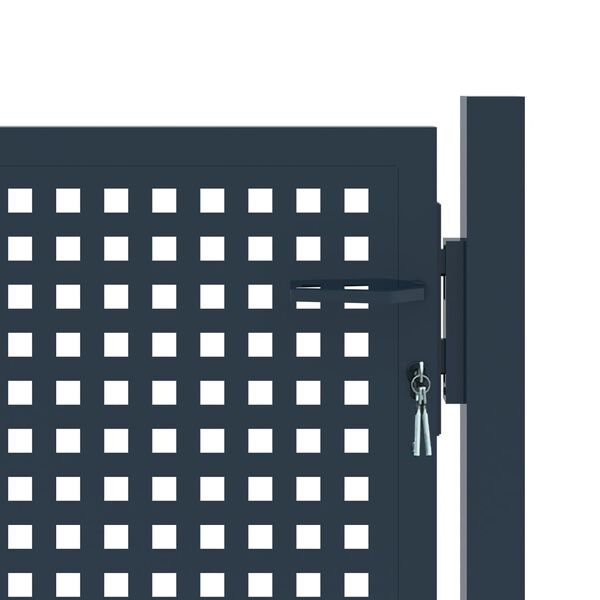 vidaXL Hekpoort Antraciet 102x100 cm Staal