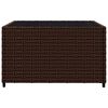 vidaXL 3-delige Loungeset met kussens poly rattan bruin