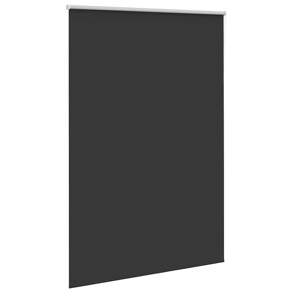 vidaXL Rolgordijn verduisterend 160x210 cm stofbreedte 156,6 cm zwart