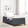 vidaXL Platform bedframe Donkergrijs 80 x 200 cm Stof