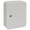 vidaXL Sleuteldoos met slot Ivoor 20 x 7,5 x 25 cm Staal