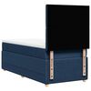 vidaXL Boxspring met matras stof blauw 80x200 cm