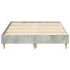 vidaXL Bedframe zonder matras 135x190 cm spaanplaat betongrijs
