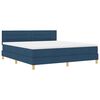 vidaXL Boxspringbed met kussen met hoofdeinde Blauw 180 x 200 cm Stof