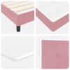 vidaXL Boxspringbed met matras Roze 160 x 200 cm Fluweel