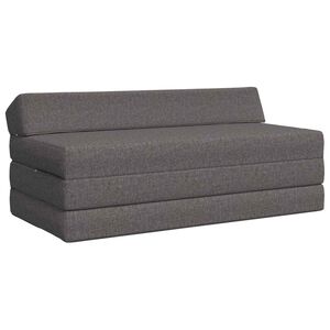 vidaXL Vouwbare Bankbed Lichtgrijs 120 x 60 x 49 cm Stof