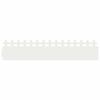vidaXL Gazonranden 20 st 103 x 0,05 x 22 cm Staal Wit