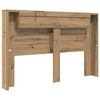 vidaXL Hoofdbord Artisan Eiken 160 x 17 x 104,5 cm Bewerkt hout