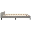 vidaXL Bedframe zonder matras 180x200 cm fluweel lichtgrijs