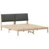 vidaXL Bedframe Bruin en donkergrijs 200 x 200 cm Massief grenenhout