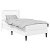 vidaXL Bedframe met matras Wit 80 x 200 cm Kunstleer