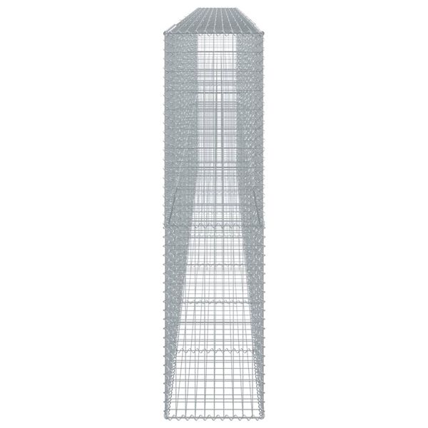 vidaXL Schanskorf 800x50x200 cm gegalvaniseerd ijzer zilverkleurig