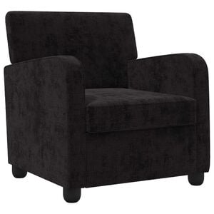 vidaXL Fauteuil Zwart Chenille