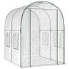 vidaXL Kweekhuis met Frame Transparant 160 x 200 x 192,5 cm PVC