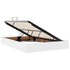 vidaXL Opslag bed met matras met matras Wit 140 x 190 cm Nep Leer